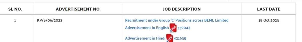 BEML Recruitment 2023 