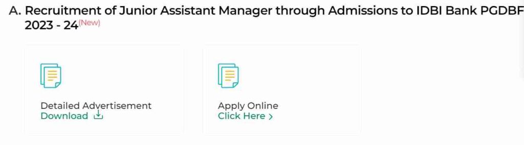 IDBI Recruitment 2023
