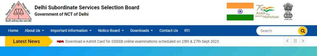 DSSSB Admit Card 2023 