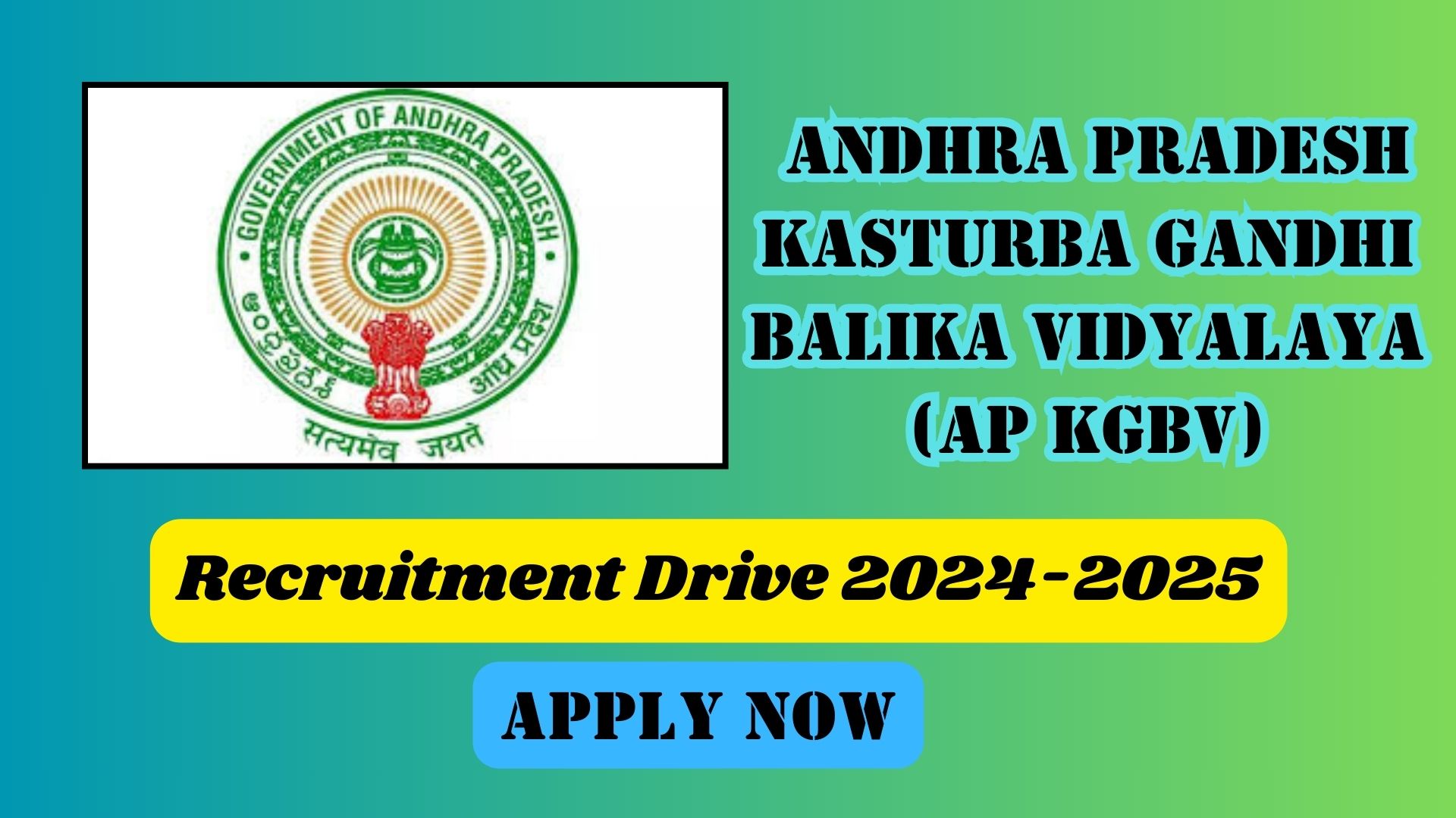 Empowering Rural Education: Recruitment Drive for Andhra Pradesh KGBV and Samagra Shiksha 2024