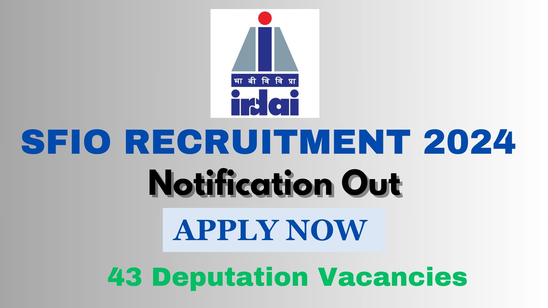 SFIO Recruitment 2024 deputation vacancies in director-level positions.