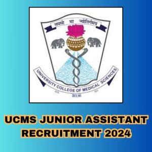 UCMS Junior Assistant Recruitment 2024 for Divyang candidates – Apply before 9th October.