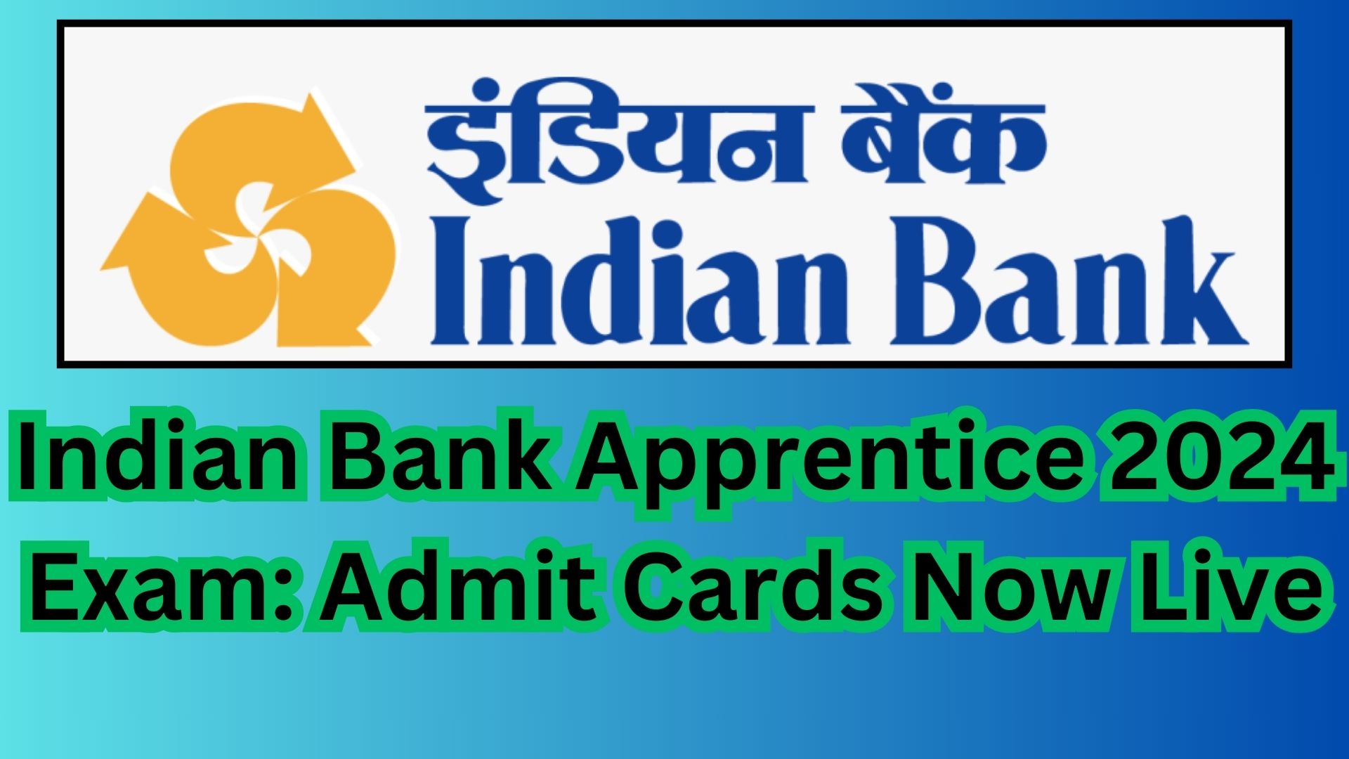 Download the Indian Bank Apprentice Admit Card 2024 for your exam scheduled on September 28, 2024.